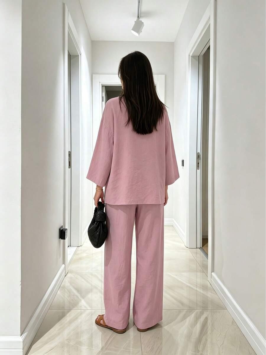 SHEIN BLUZKA SPODNIE KOMPLET S06__M