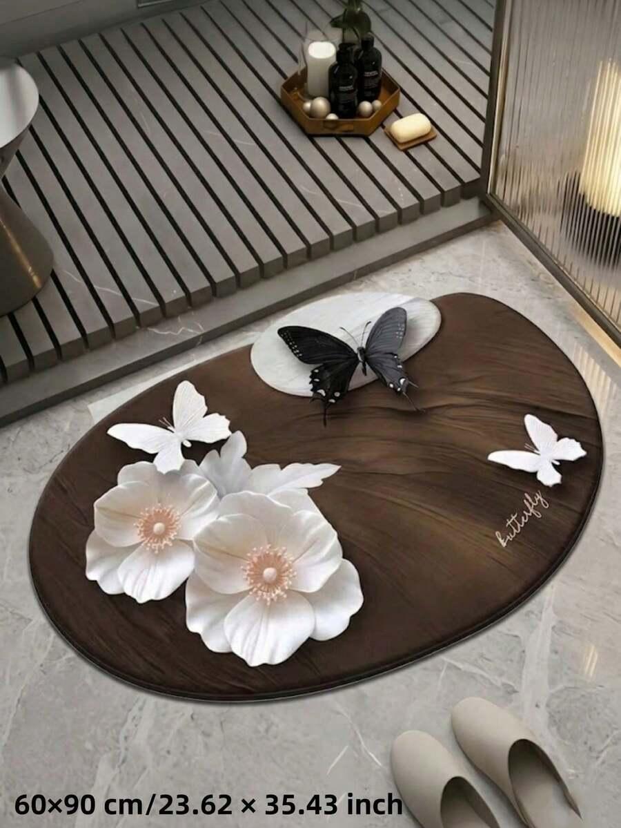 SHEIN DYWANIK ŁAZIENKOWY NADRUK S07__50X80
