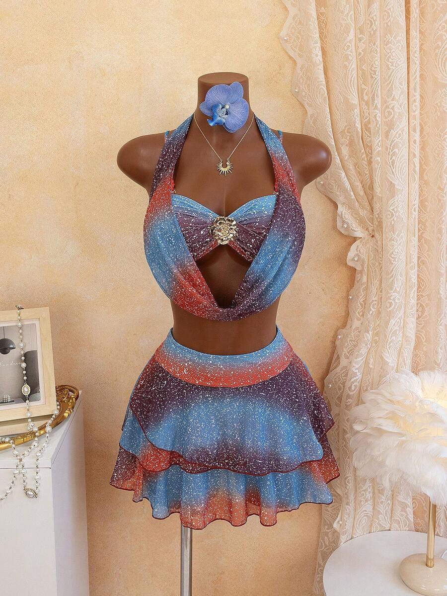 SHEIN DWUCZĘŚCIOWY STRÓJ KĄPIELOWY S09__XL