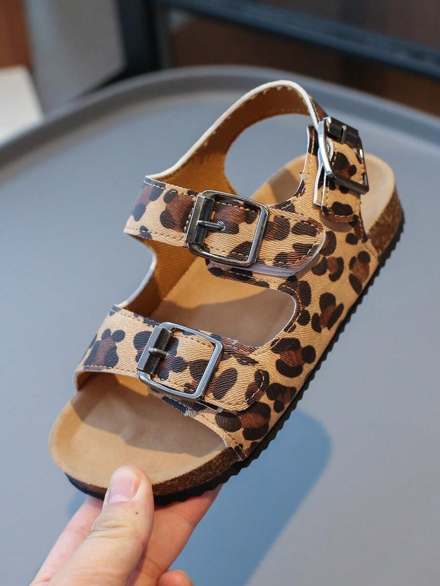 SHEIN SANDAŁY ANIMAL PRINT SPRZĄCZKI