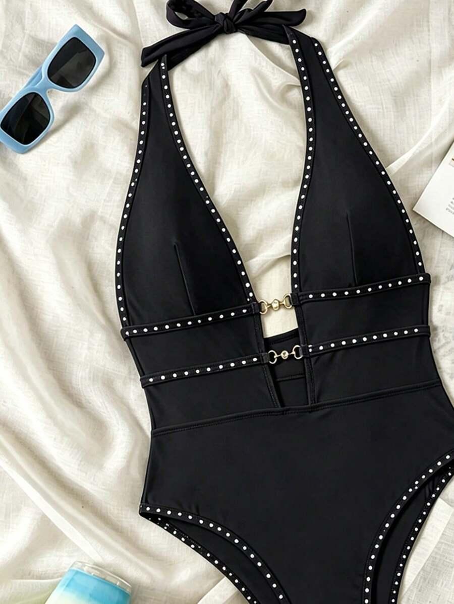 SHEIN JEDNOCZĘŚCIOWY STRÓJ KĄPIELOWY S09__M