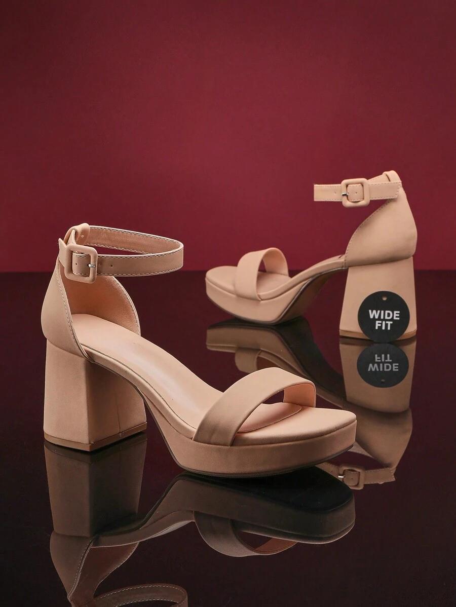 SHEIN BEŻOWE SANDAŁY OBCAS S06__41