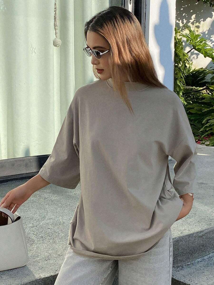 LIVESSO SZARY T-SHIRT CASUAL S06__XL