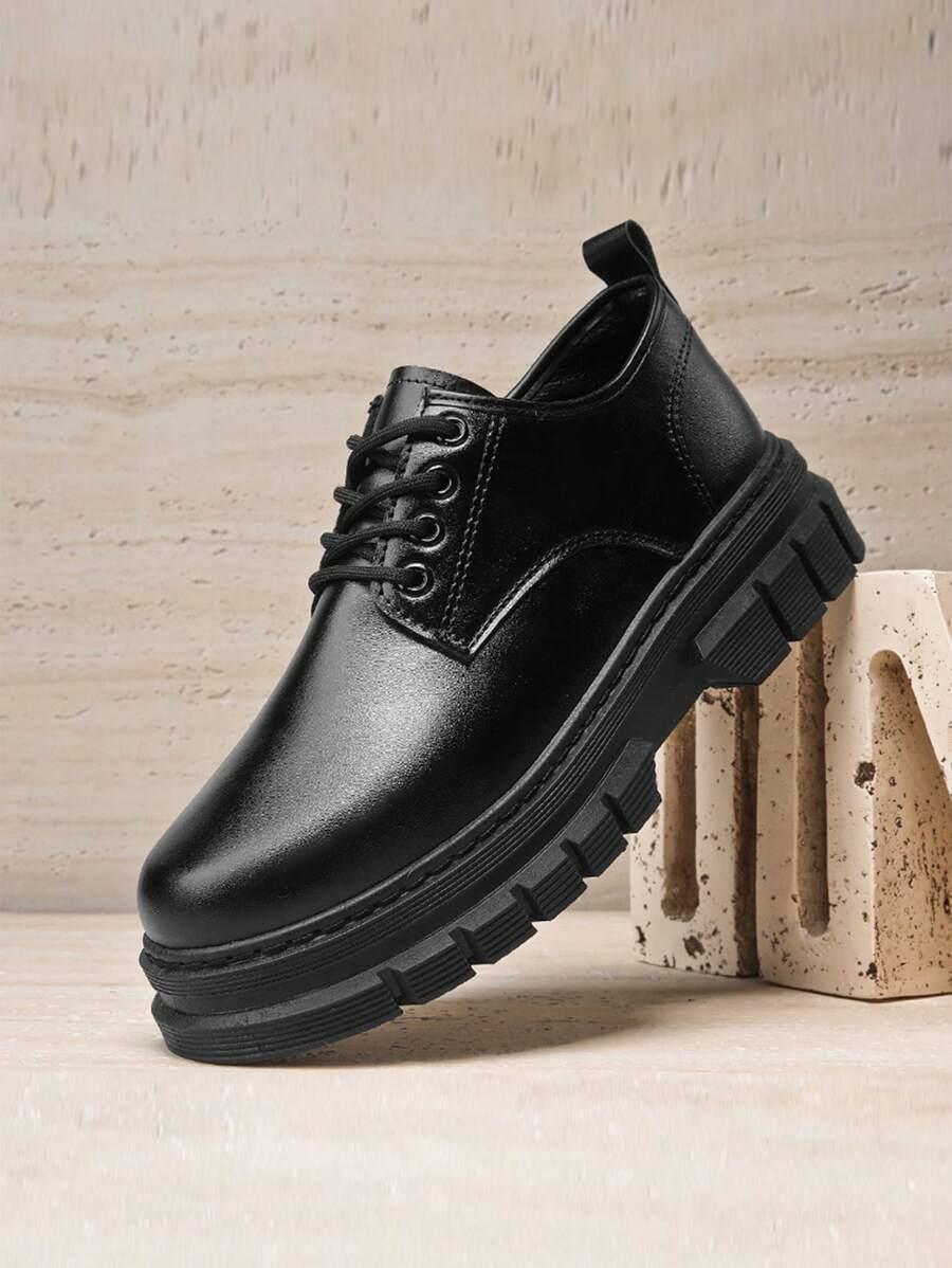 SHEIN CZARNE BUTY WIĄZANIE W01__41
