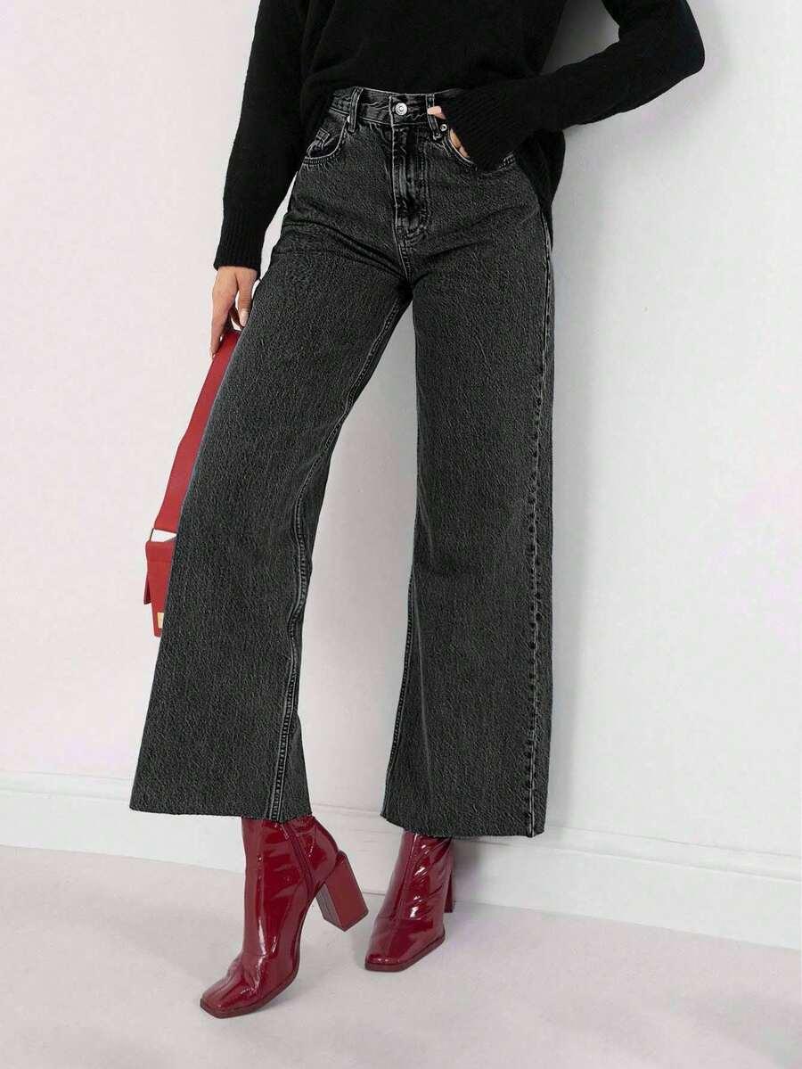 SHEIN SPODNIE PROSTA NOGAWKA S06__XS
