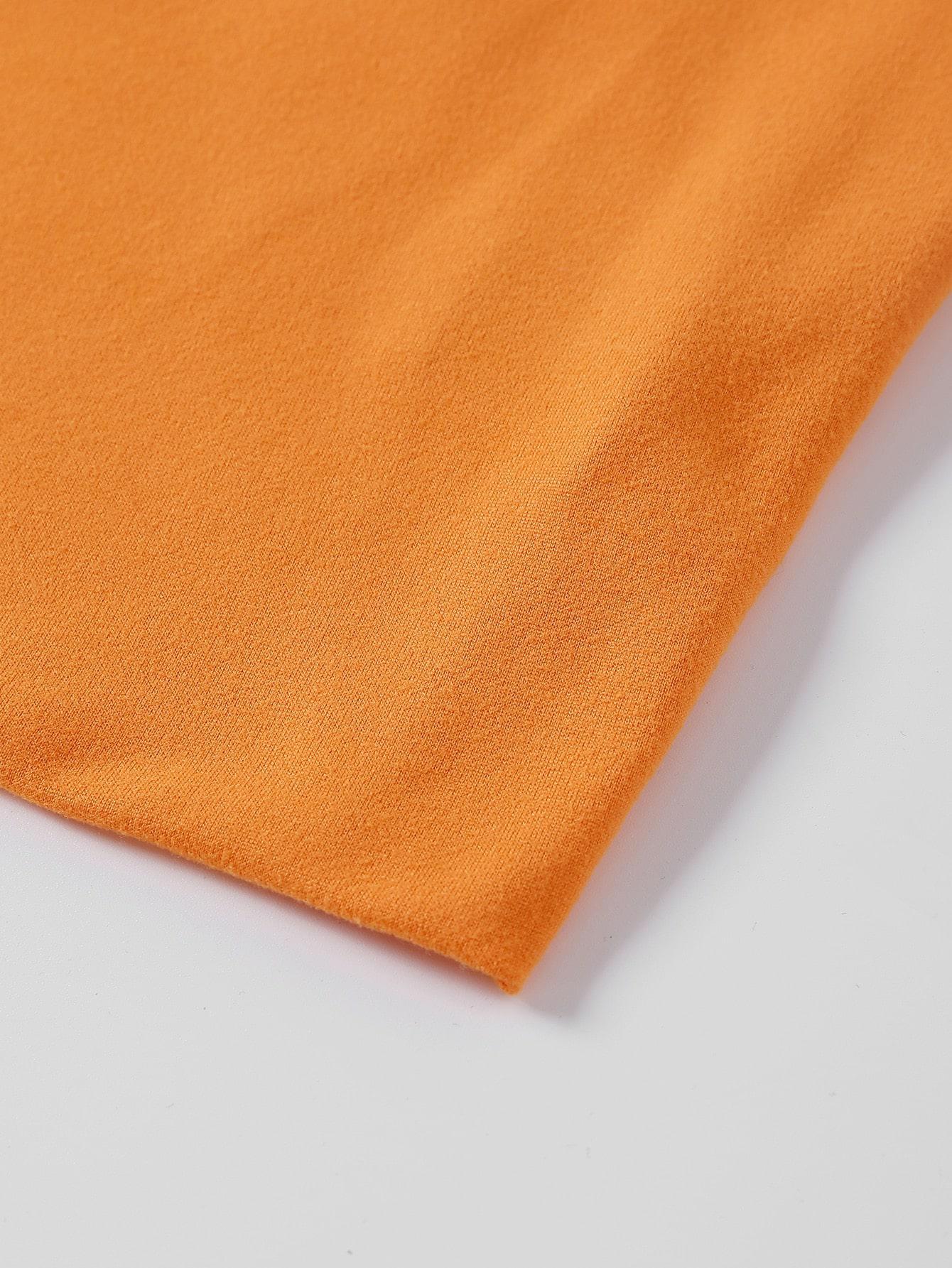 SHEIN POMARAŃCZOWY TOP NA RAMIĄCZKACH S06__XL