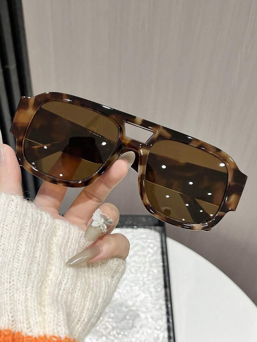 SHEIN OKULARY PRZECIWSŁONECZNE ANIMAL PRINT S07