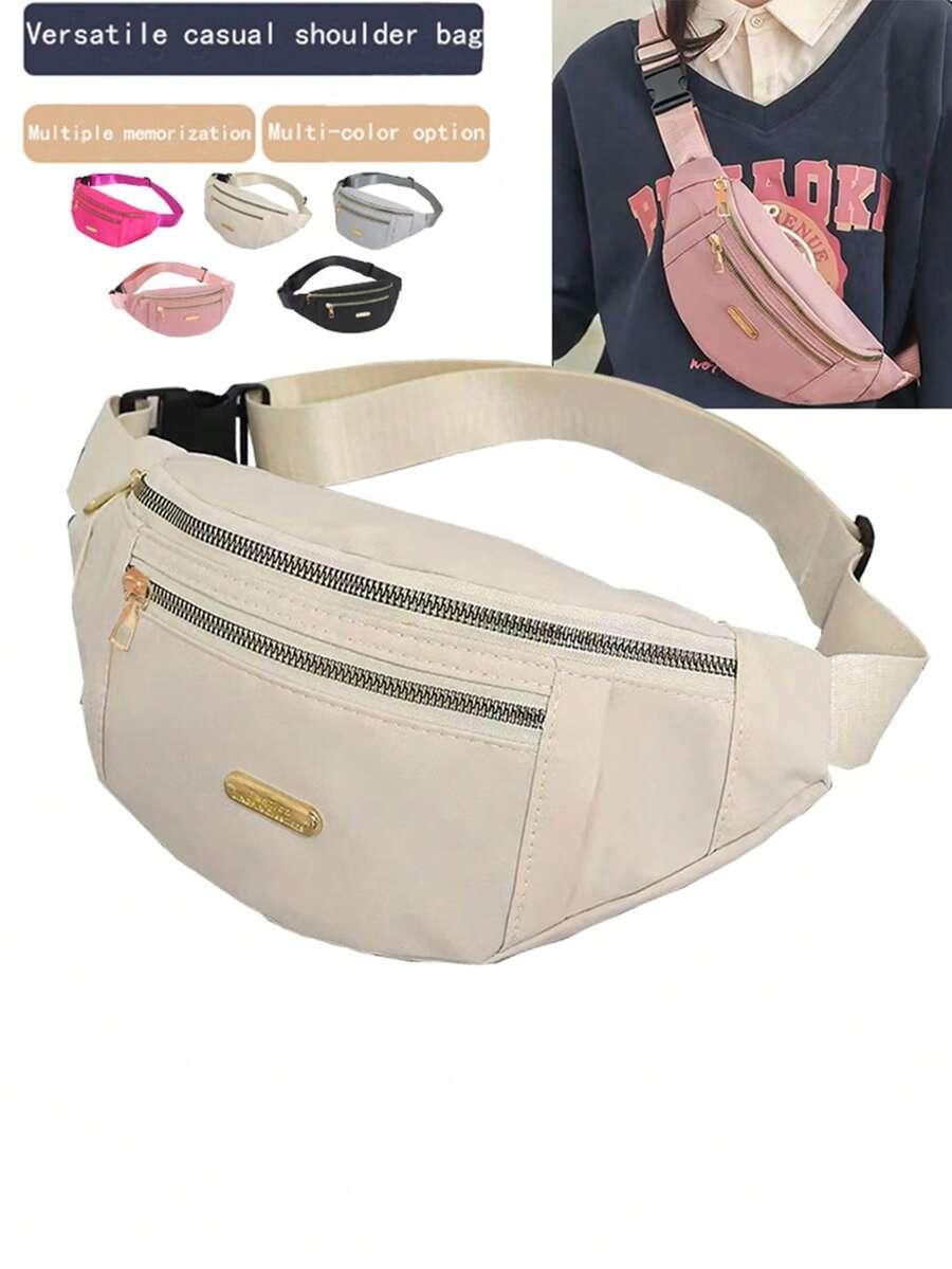 SHEIN BEŻOWA NERKA ZAMEK S07__30X14
