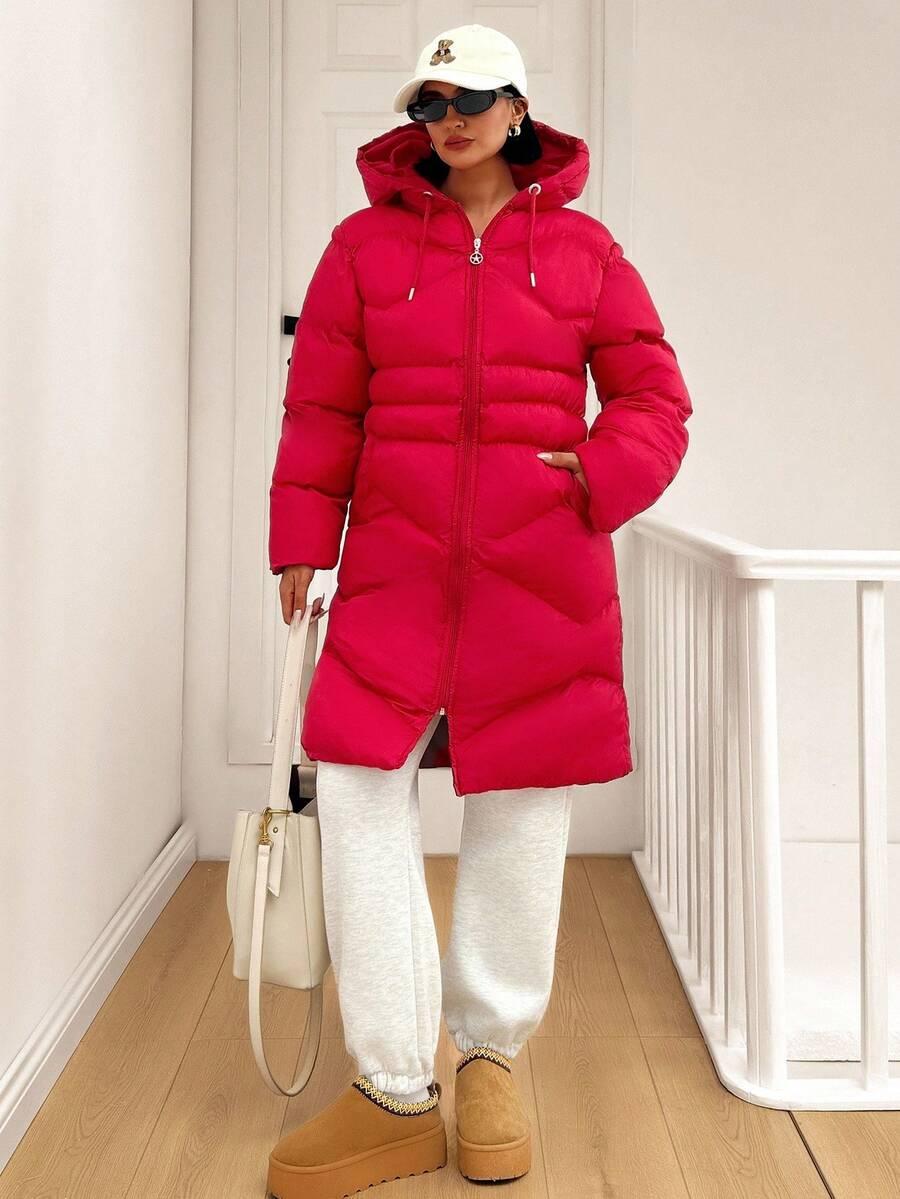 SHEIN RÓŻOWA PIKOWANA KURTKA W01__L