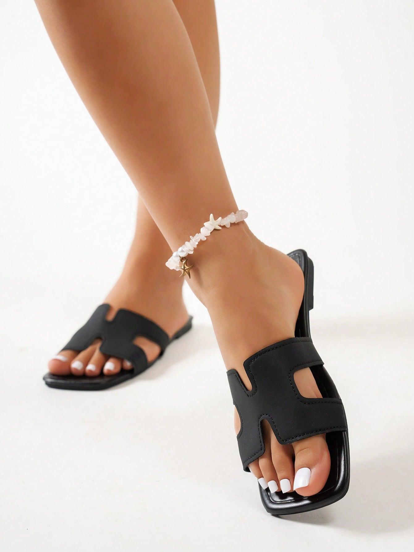 SHEIN CZARNE KLAPKI CASUAL PK01__40-41