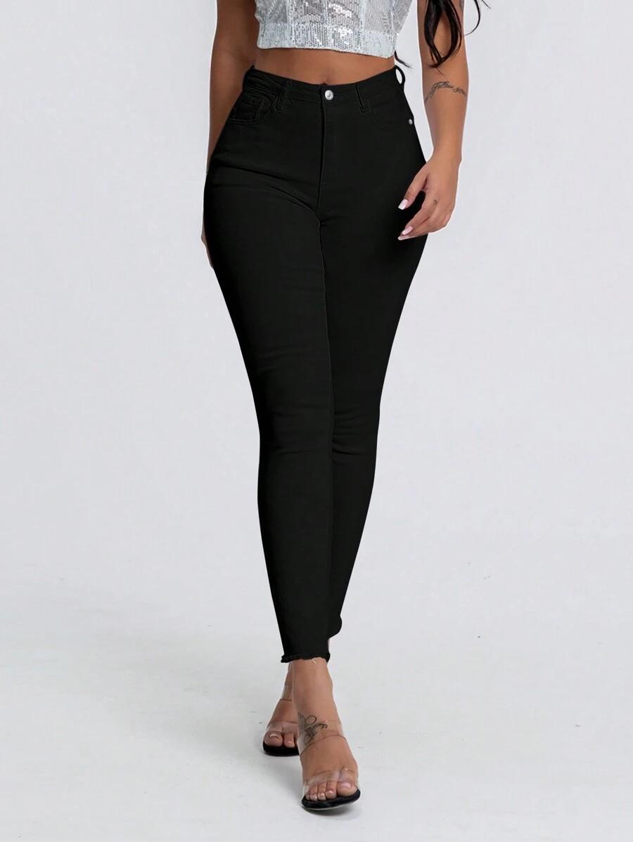 SHEIN CZARNE SPODNIE JEANS S06__XL