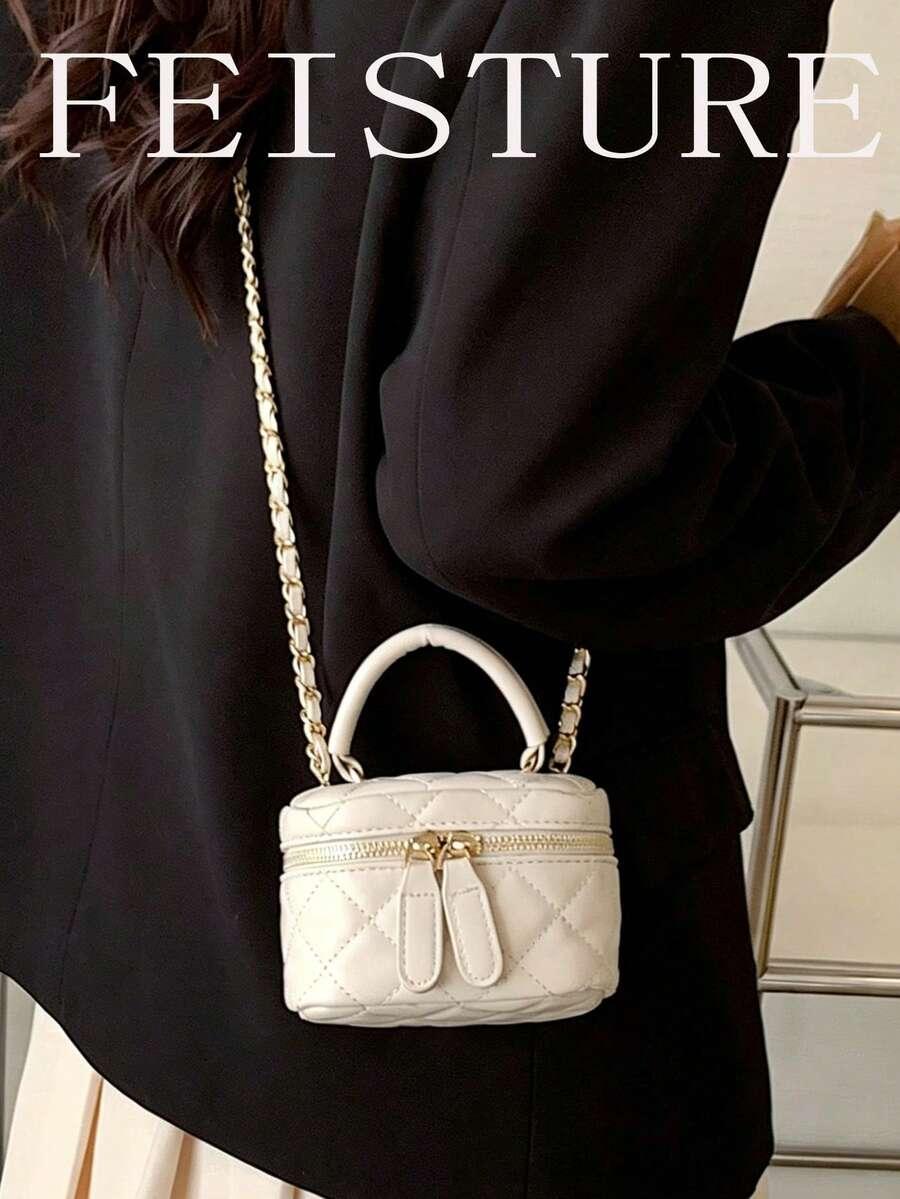 SHEIN BEŻOWA MINI TOREBKA S07__9X9X14CM