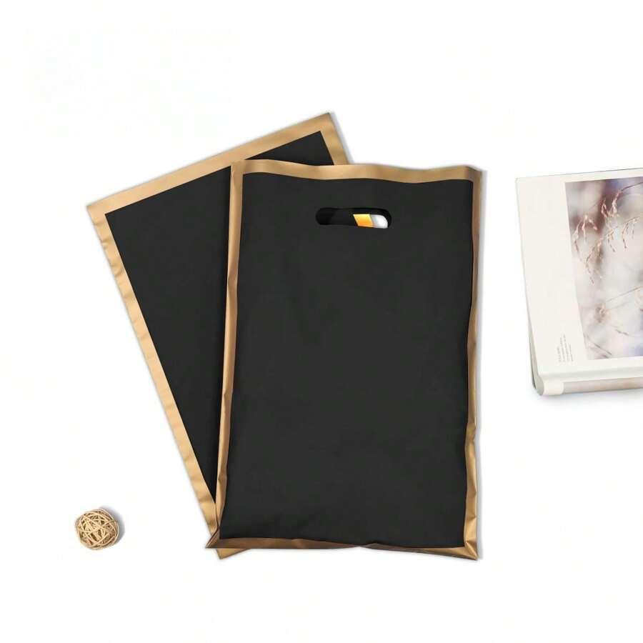 SHEIN CZARNA TORBA PREZENTOWA 10-PACK S07__30X40CM