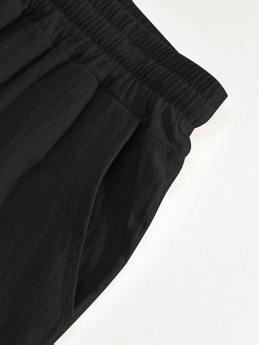SHEIN CZARNE SPODNIE CASUAL S06__M