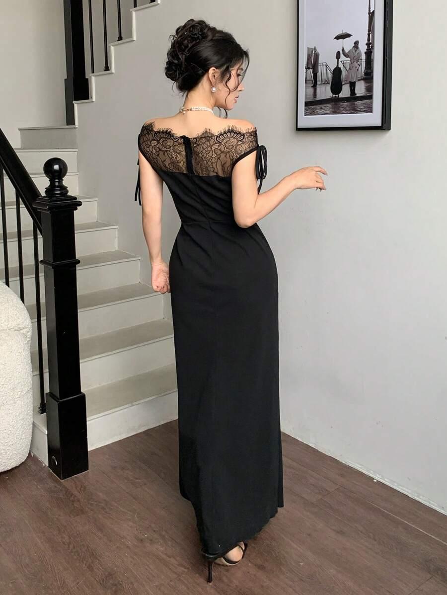 SHEIN CZARNA MAXI SUKIENKA S06__XL