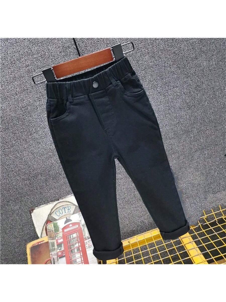SHEIN CZARNE SPODNIE JEANS S06__98/104