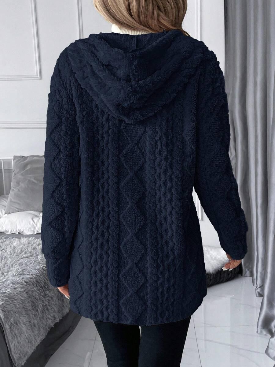 SHEIN GRANATOWA NARZUTKA MIŚ S06__L