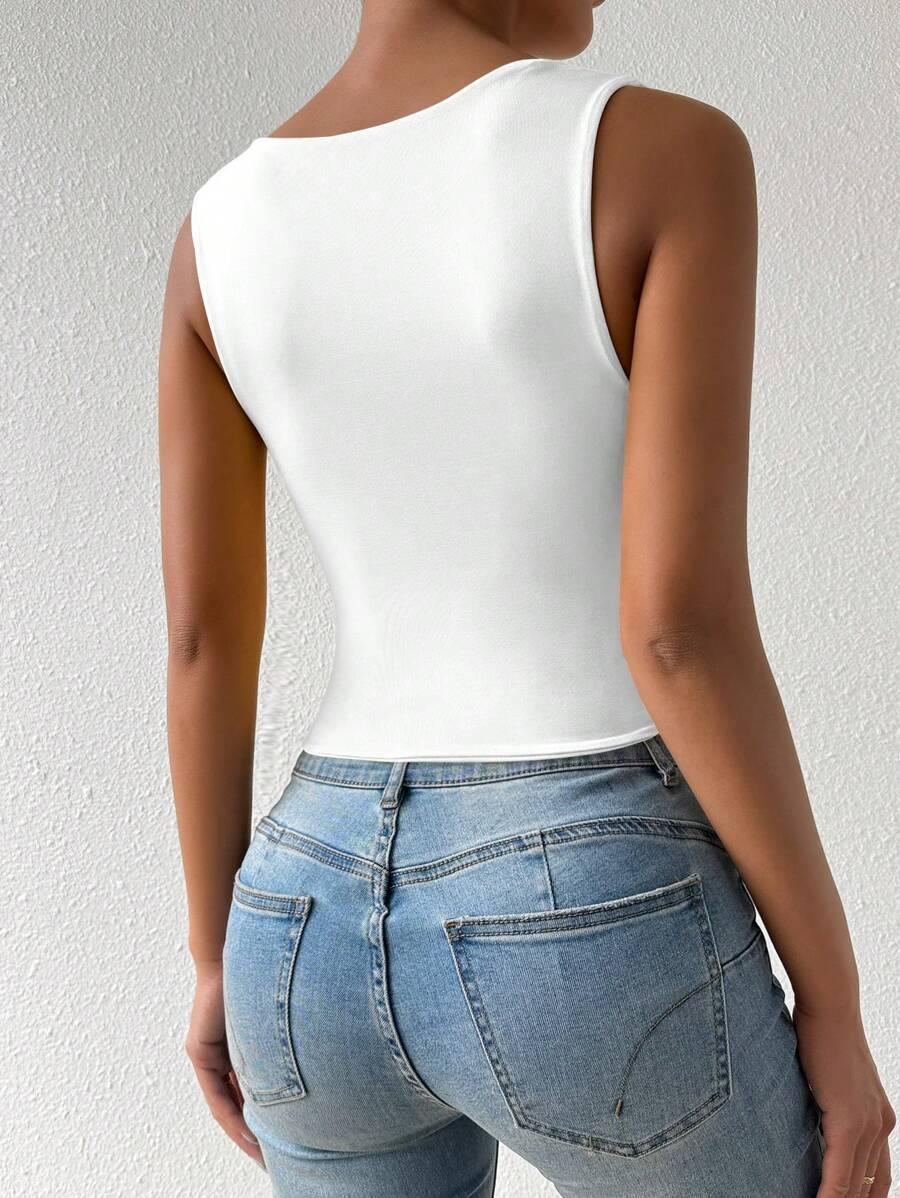 SHEIN BIAŁY CROP TOP S06__S