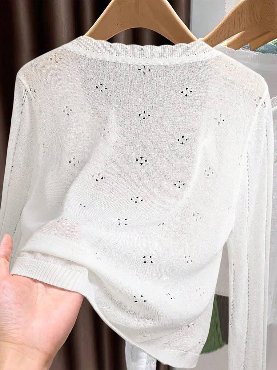 SHEIN BIAŁY KARDIGAN GUZIKI S06__50