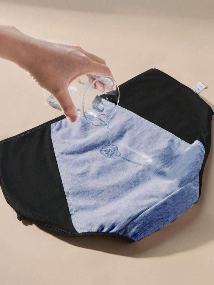 SHEIN CZARNE MAJTKI MENSTRUACYJNE 2 PACK PK01__46