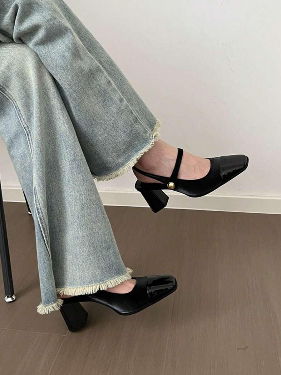 SHEIN CZARNE CZÓŁENKA OBCAS S06__40,5