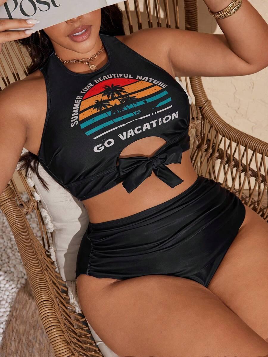 SHEIN DWUCZĘŚCIOWY STRÓJ KĄPIELOWY S06__46