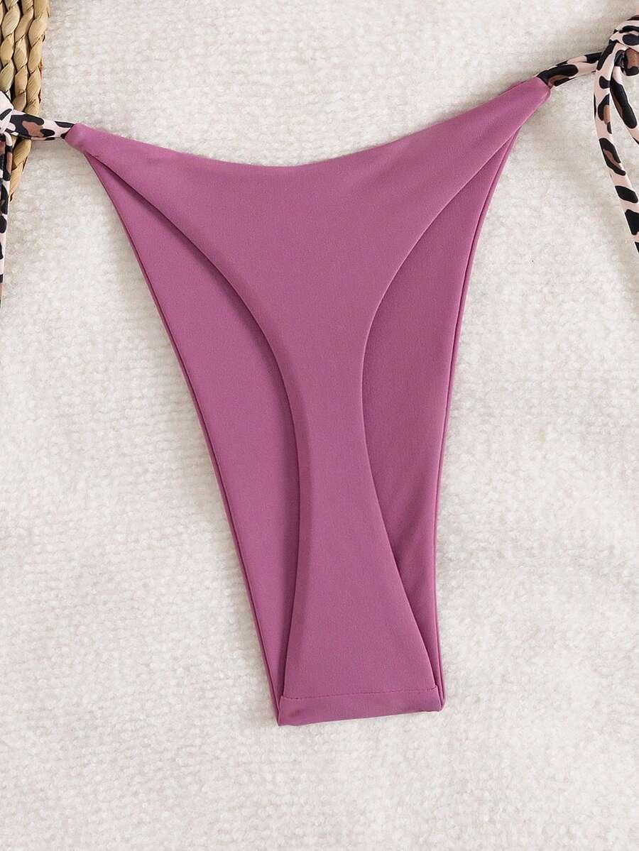 SHEIN DWUCZĘŚCIOWY STRÓJ KĄPIELOWY ANIMAL PRINT PK01__S