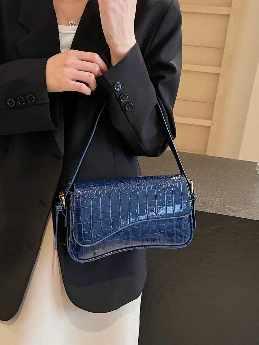 SHEIN GRANATOWA TOREBKA NA RAMIĘ S07__16X25