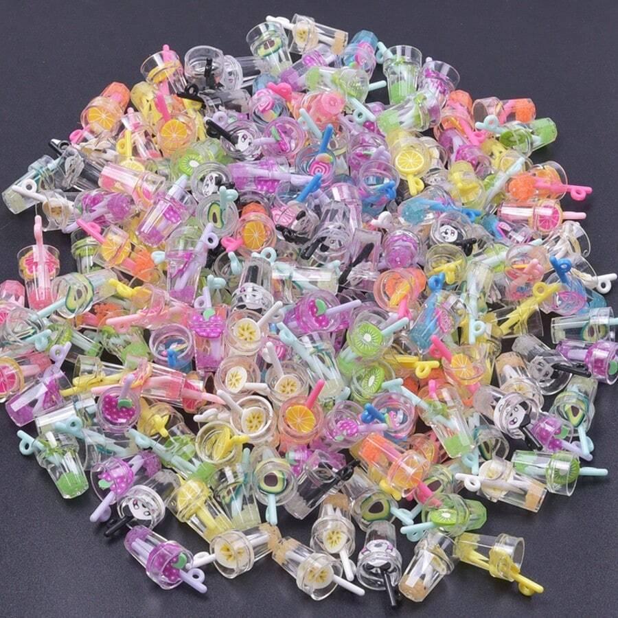 SHEIN MINIATUROWE ZAWIESZKI W KSZTAŁCIE NAPOJU 30 SZTUK S07