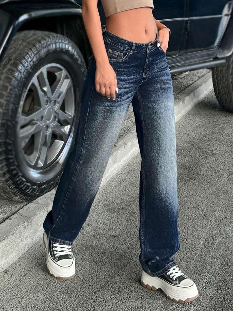 SHEIN NIEBIESKIE SPODNIE JEANS S06__L