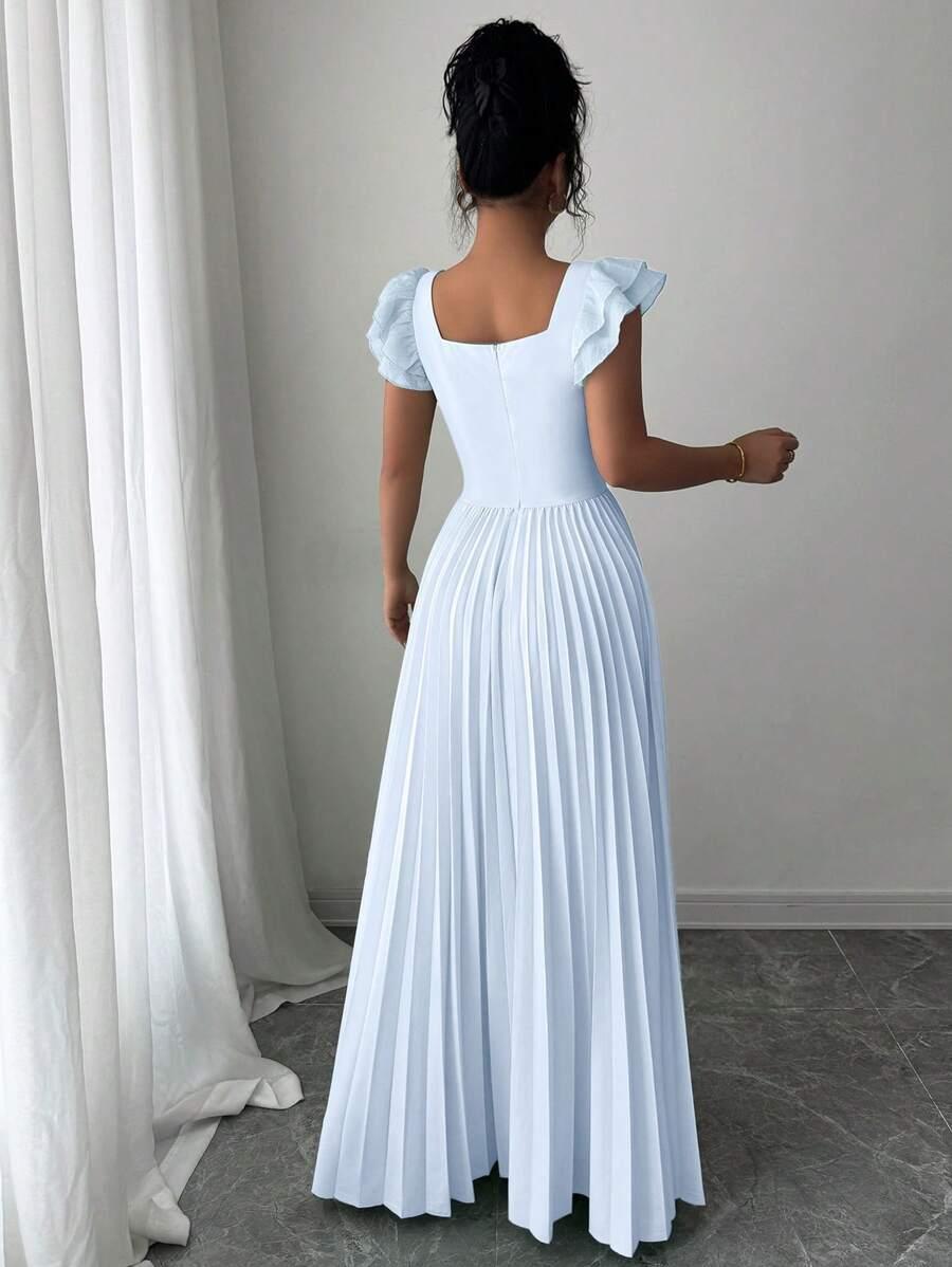 SHEIN NIEBIESKA MAXI SUKIENKA S06__S