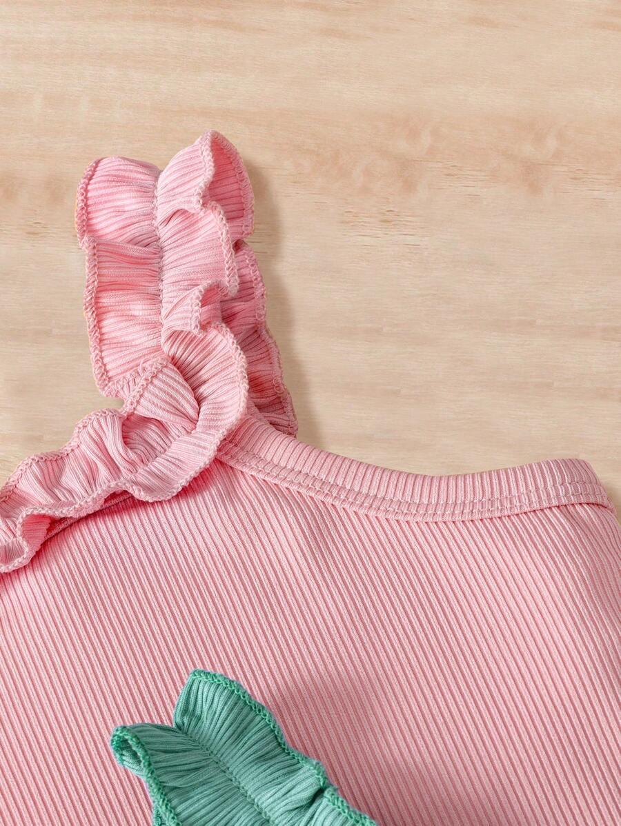 SHEIN BLUZKA NA RAMIĄCZKACH 3-PACK S06__104-110