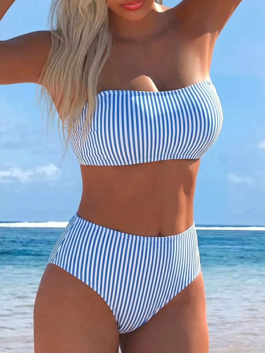 SWIM MOD DWUCZĘŚCIOWY STRÓJ KĄPIELOWY PASKI S09__L