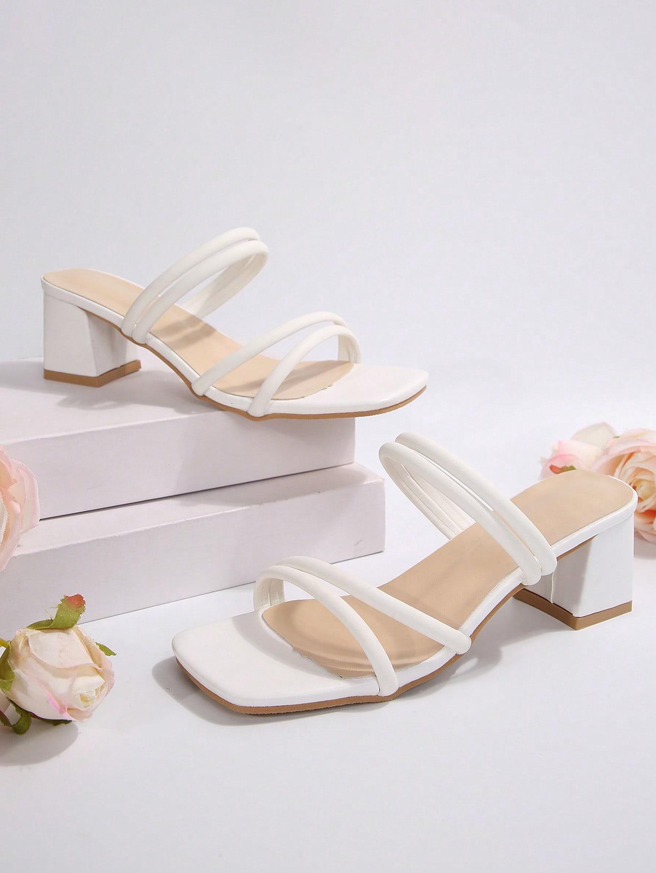 SHEIN BIAŁE KLAPKI OBCAS S06__36