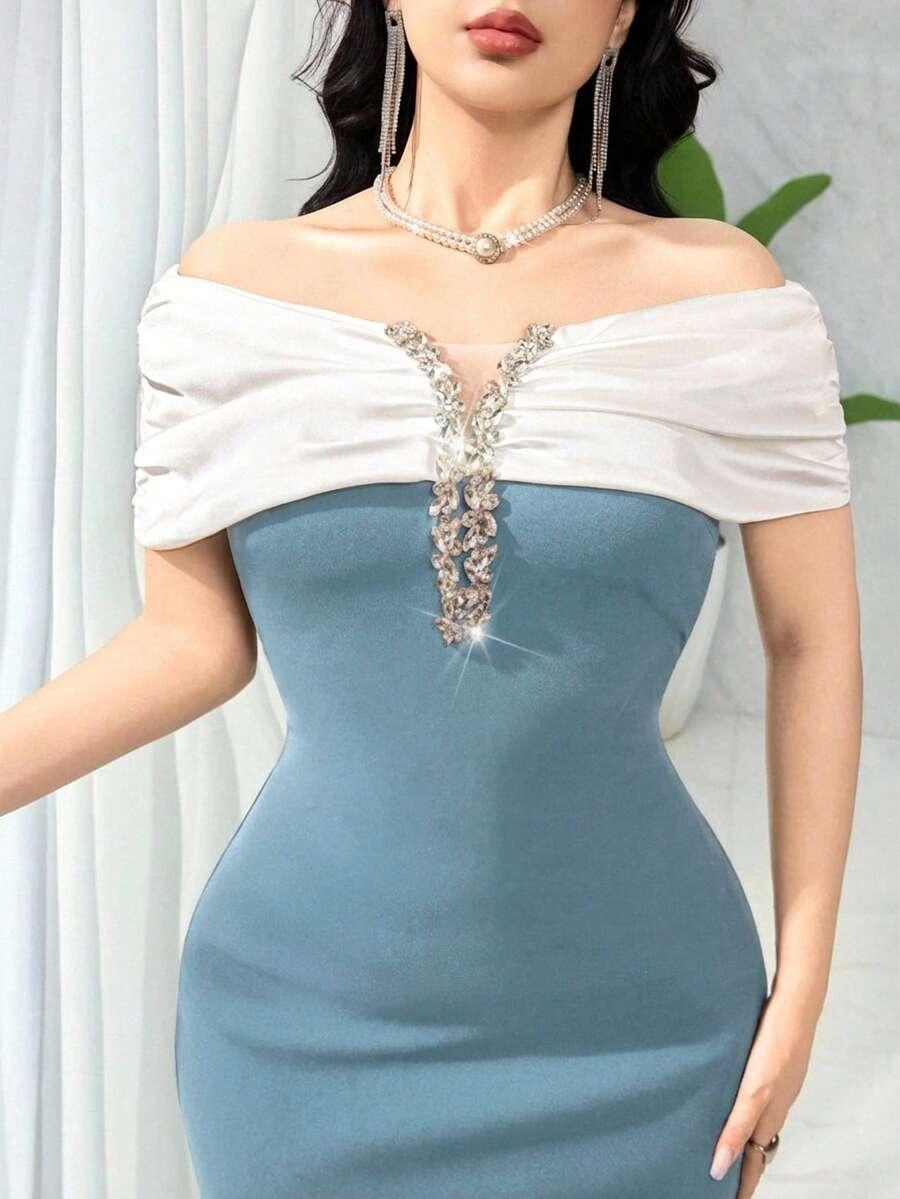 FEYLA NIEBIESKA MAXI SUKIENKA S06__L