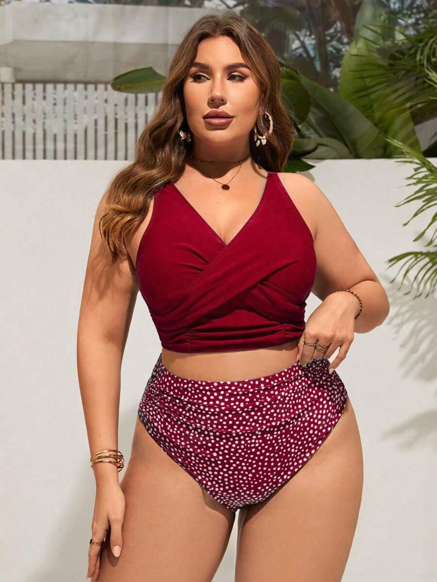 SHEIN DWUCZĘŚCIOWY STRÓJ KĄPIELOWY S09__XXL