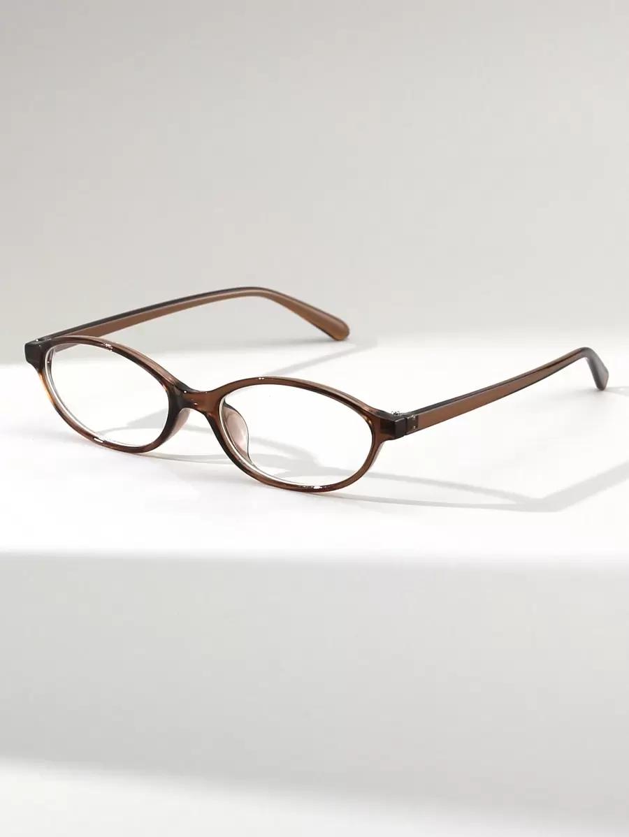SHEIN BRĄZOWE OKULARY ZERÓWKI S07