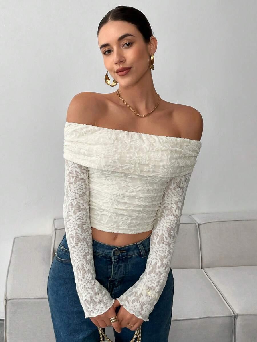 SHEIN BLUZKA ODKRYTE RAMIONA S06__XS