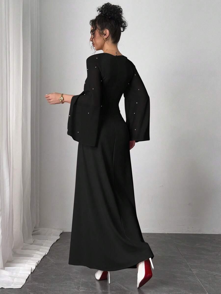 SHEIN CZARNA MAXI SUKIENKA S06__M