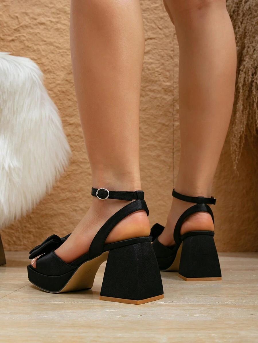 SHEIN CZARNE SANDAŁY OBCAS S06__41