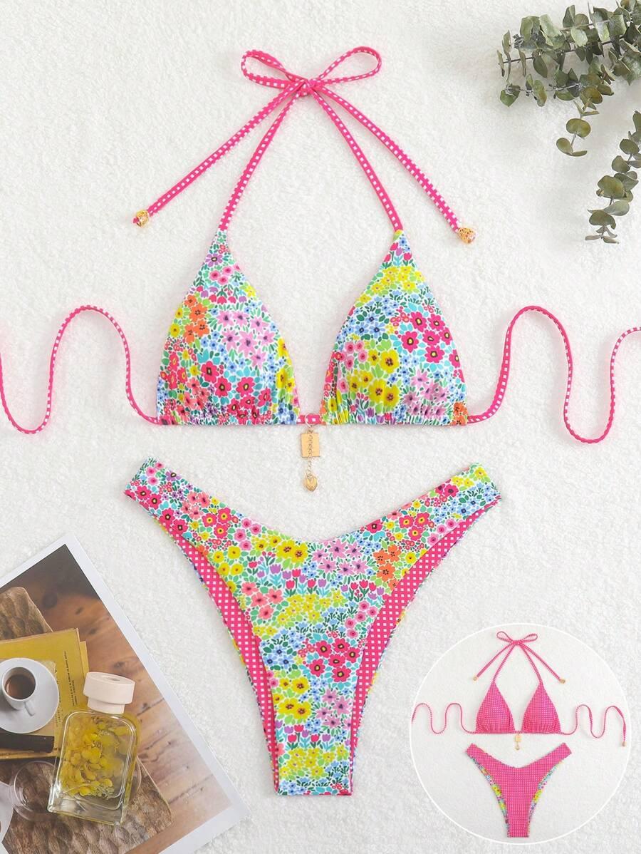 SHEIN DWUCZĘŚCIOWY STRÓJ KĄPIELOWY S09__M
