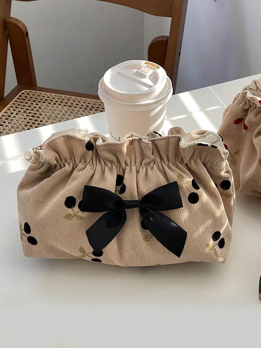 SHEIN BEŻOWA KOSMETYCZKA ZAMEK S07__16X7X9CM