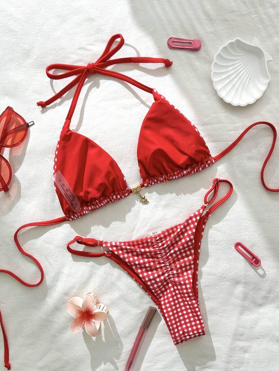 SHEIN DWUCZĘŚCIOWY STRÓJ KĄPIELOWY S09__XS