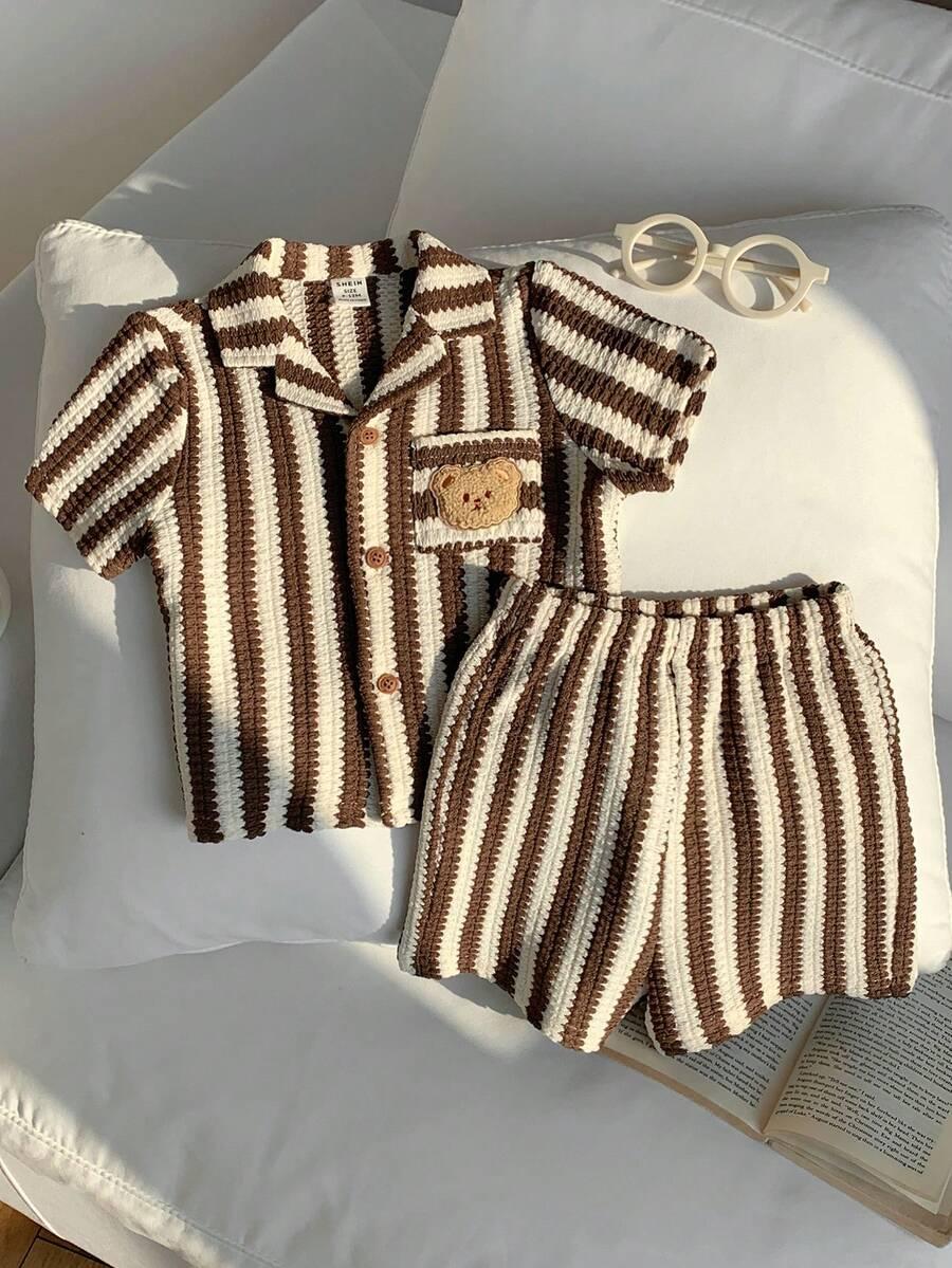 SHEIN KOSZULA SPODENKI KOMPLET S06__92-98