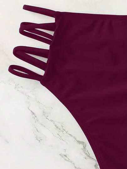 SHEIN BORDOWY DÓŁ OD BIKINI S09__L