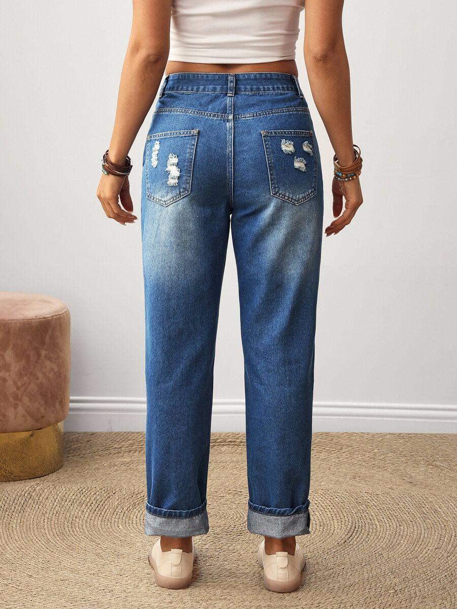EMERY ROSE SPODNIE JEANS HAFT S06__W26/S