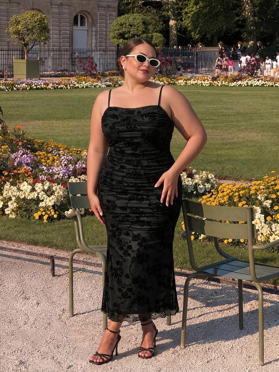 SHEIN CZARNA MIDI SUKIENKA S06__52
