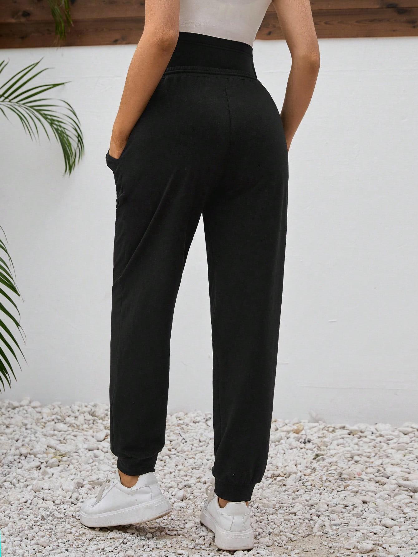 SHEIN CZARNE SPODNIE CIĄŻOWE S06__XL