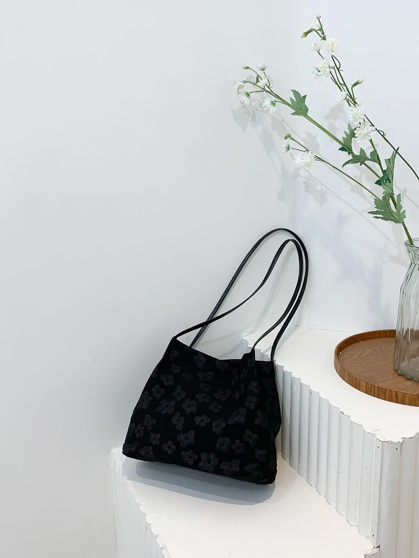 SHEIN CZARNA TOREBKA NA RAMIĘ S07__11X27,5X23