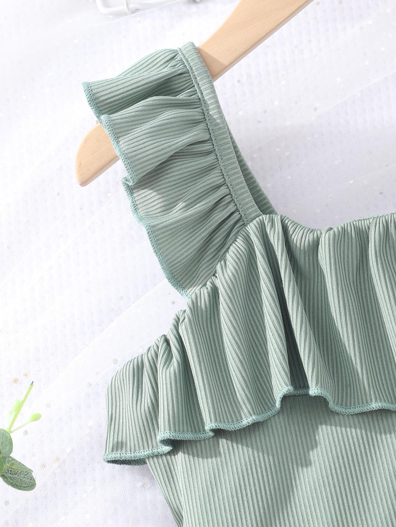 SHEIN ZIELONA BLUZKA BEZ RĘKAWÓW S06__140